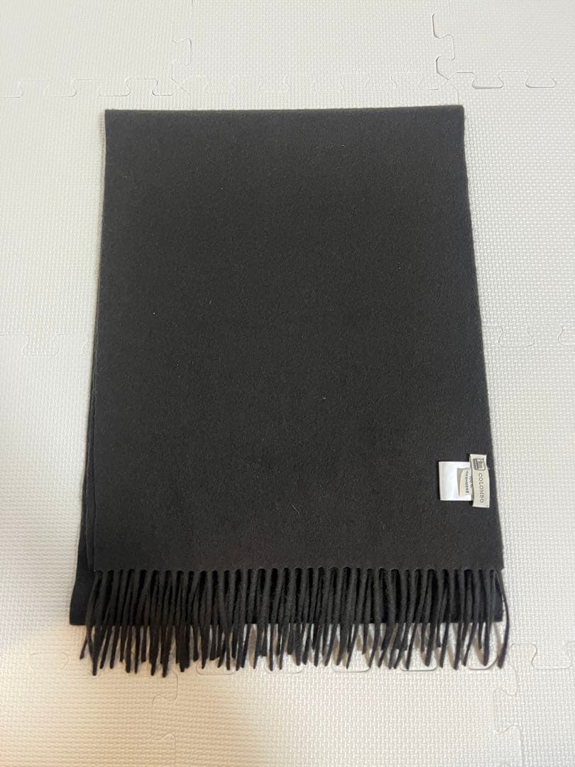 COLOMBO 100%カシミヤ ダークブラウンマフラー