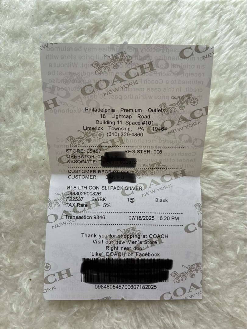 【新品未使用】COACH コーチ　メンズ　二つ折り財布　F22537