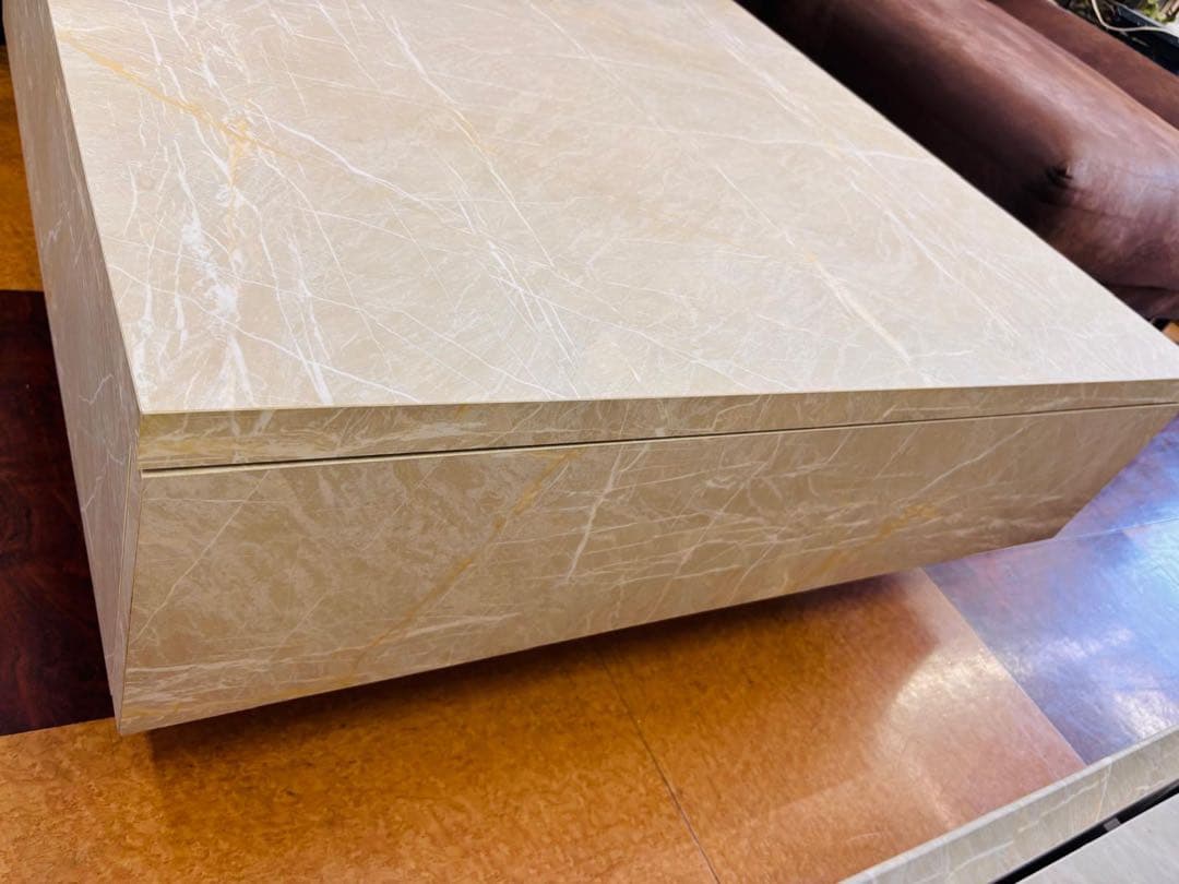 LOWYAオリジナルデザイン 大理石柄モダンセンターテーブル