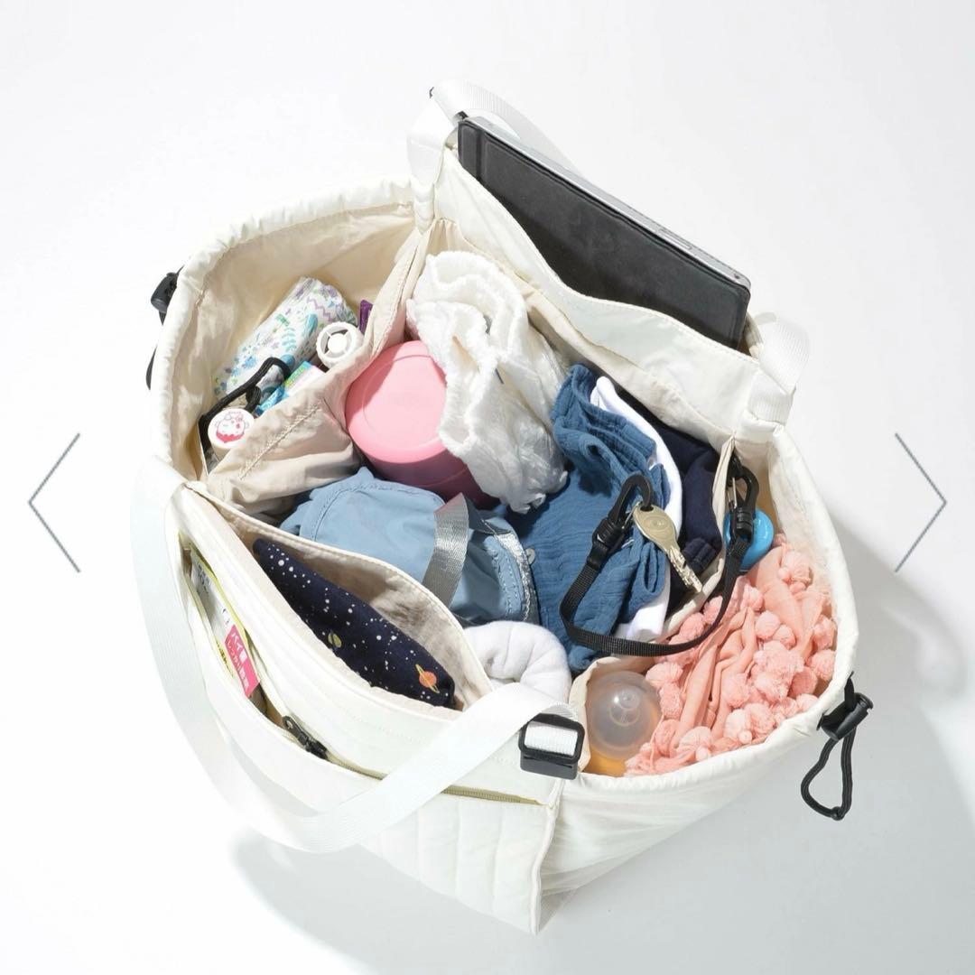 SOLPRESA ソルプレーサ　キルティング　M マザーズバッグ グレー