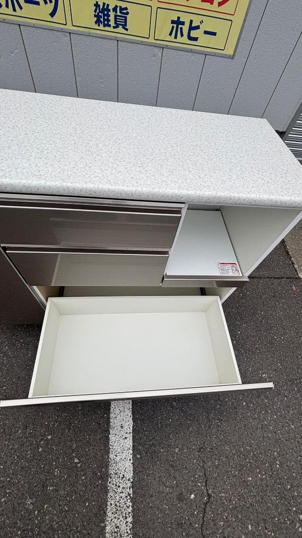 NITORI ニトリ キッチンカウンター アルミナ2 120CT SI