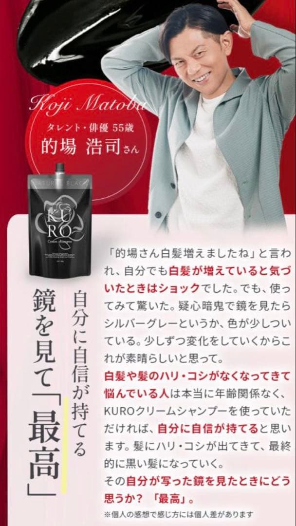 新品 KUROクリームシャンプー 400g ナチュラルブラック 2セット