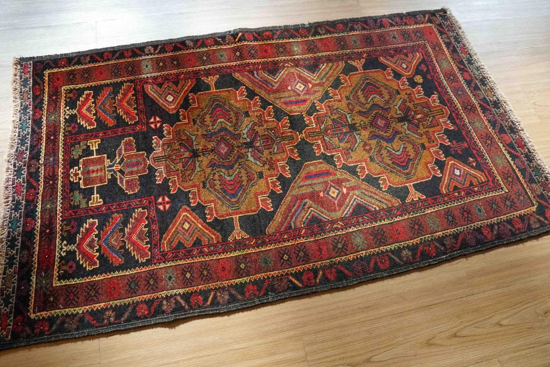 148×84cm トライバル ラグ ヴィンテージ ラグ ペルシャ バルーチ