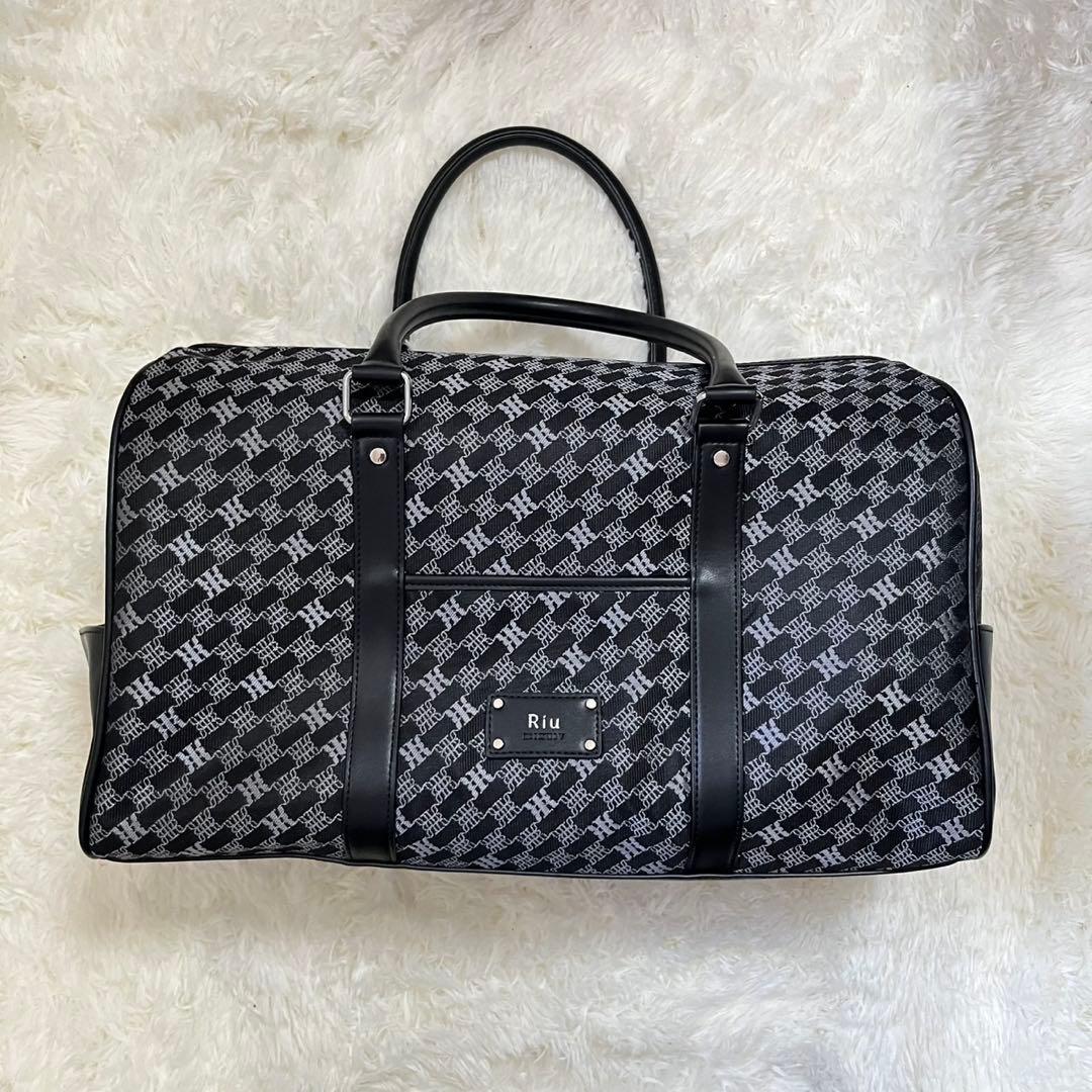 Riu チェック柄 2way ボストンバッグ