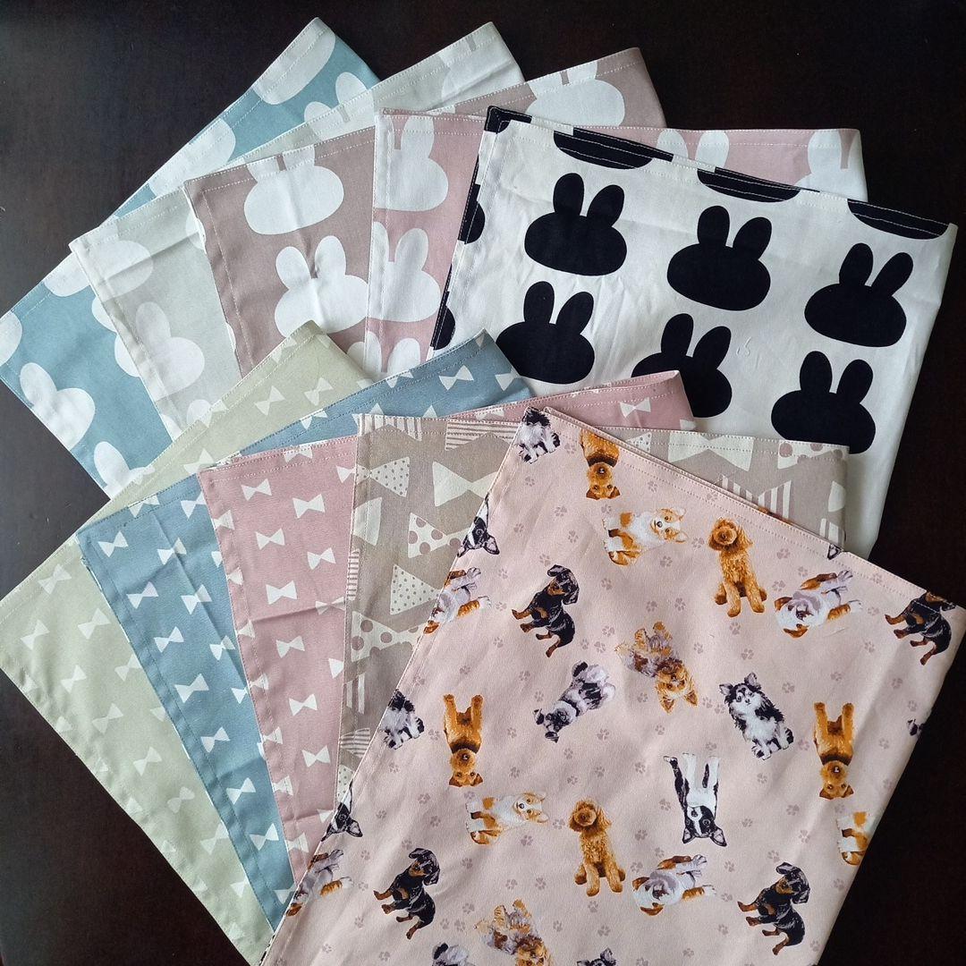 断捨離中mam♥様オーダーページ★ランチクロス★うさぎシルエット他☆40×60
