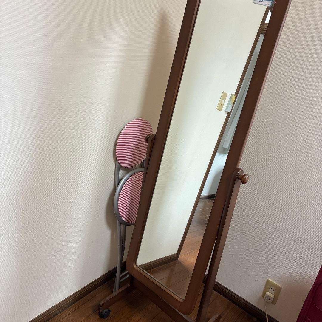 ク*ズ様 大型ブラウンスタンドミラー