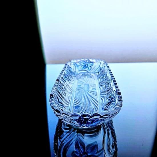 輝くオールドサンルイ すみれのロングトレイ【20世紀初頭】長皿