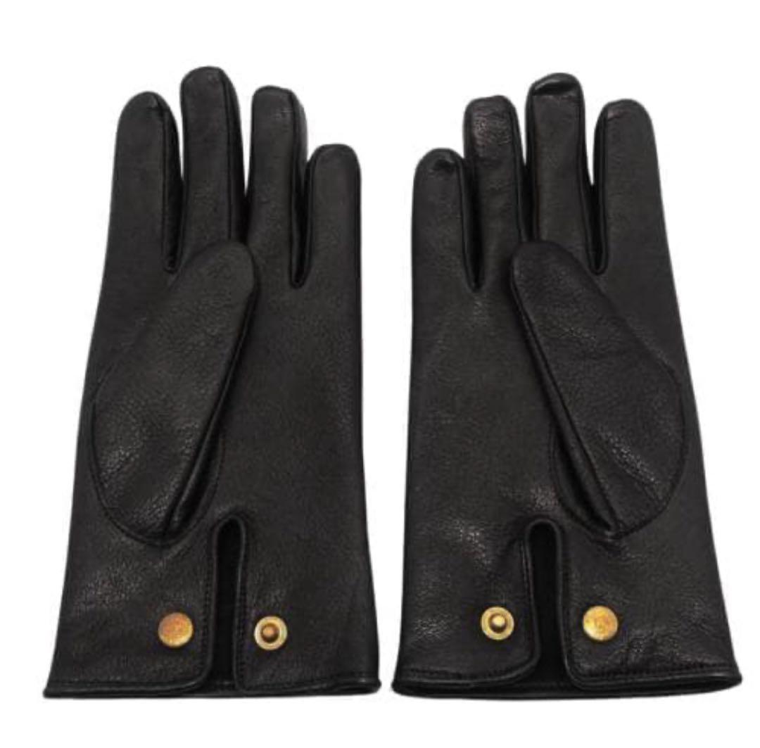 未使用 GLADHAND モノグラム レザーグローブ ブラックL 箱付き