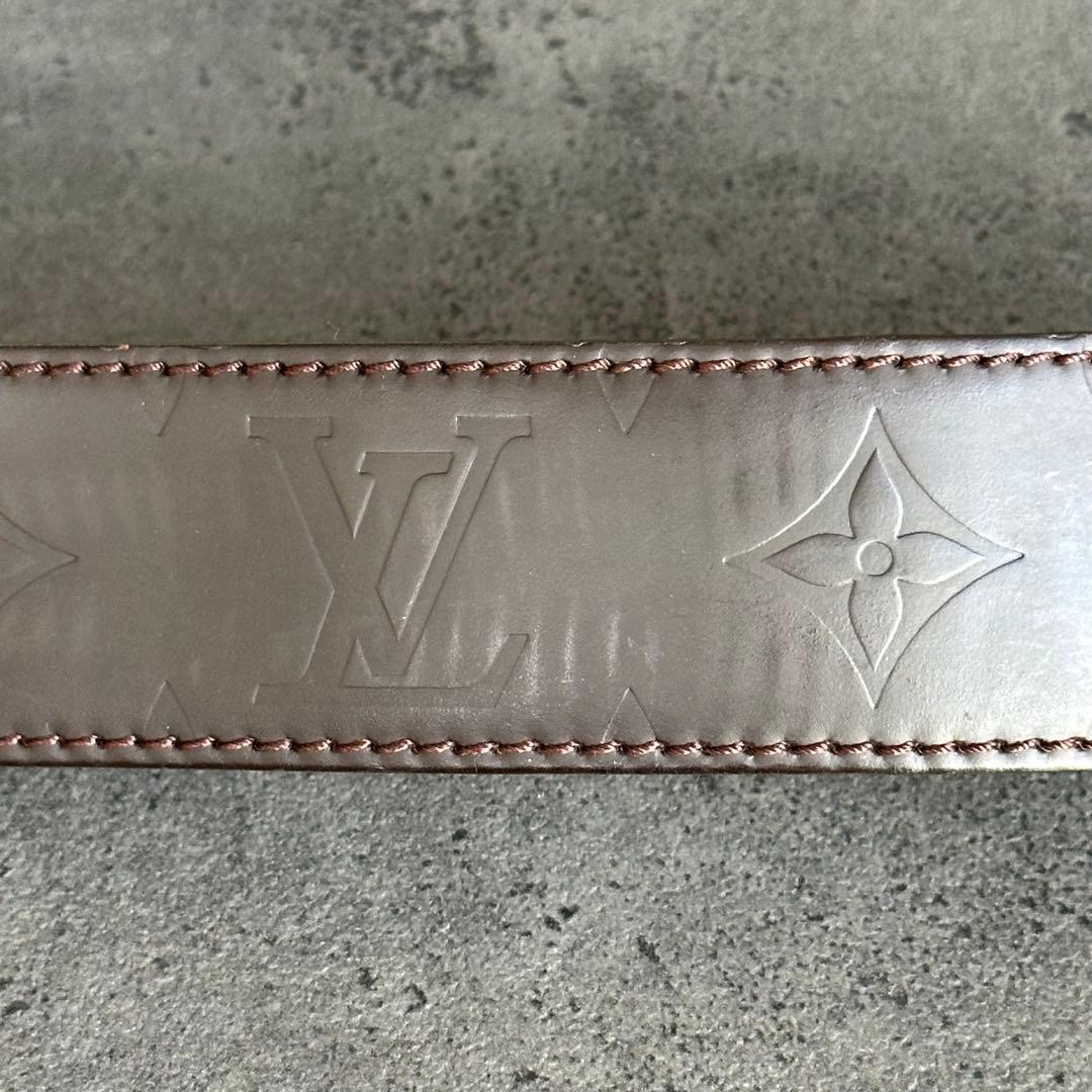 Louis Vuitton モノグラム レザー ブレスレット バングル LV