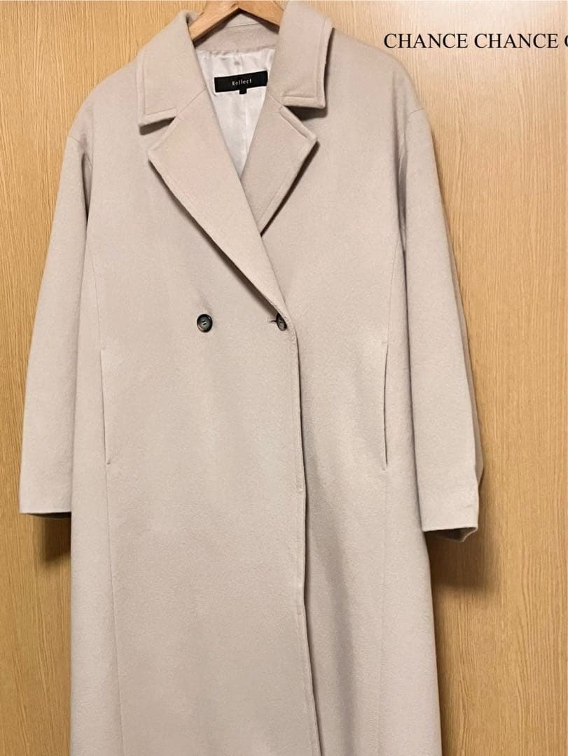 23AW 美品　リフレクト　ロングコート　カシミヤ混　チェスターコート　11