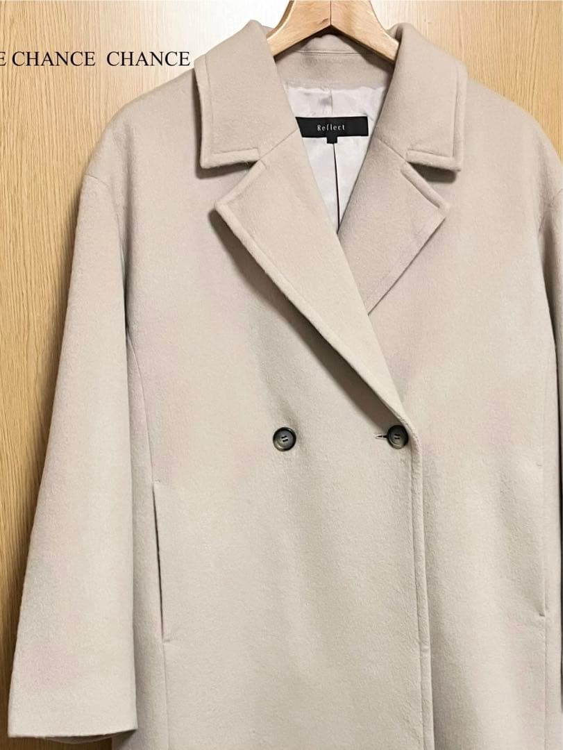 23AW 美品　リフレクト　ロングコート　カシミヤ混　チェスターコート　11