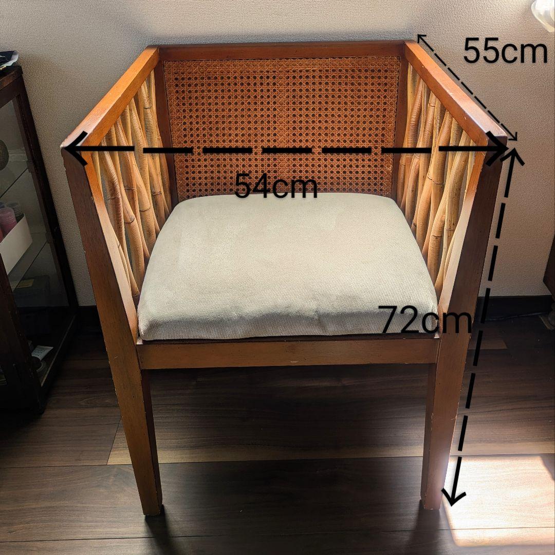 ビンテージ　古道具　ラタン　チェア