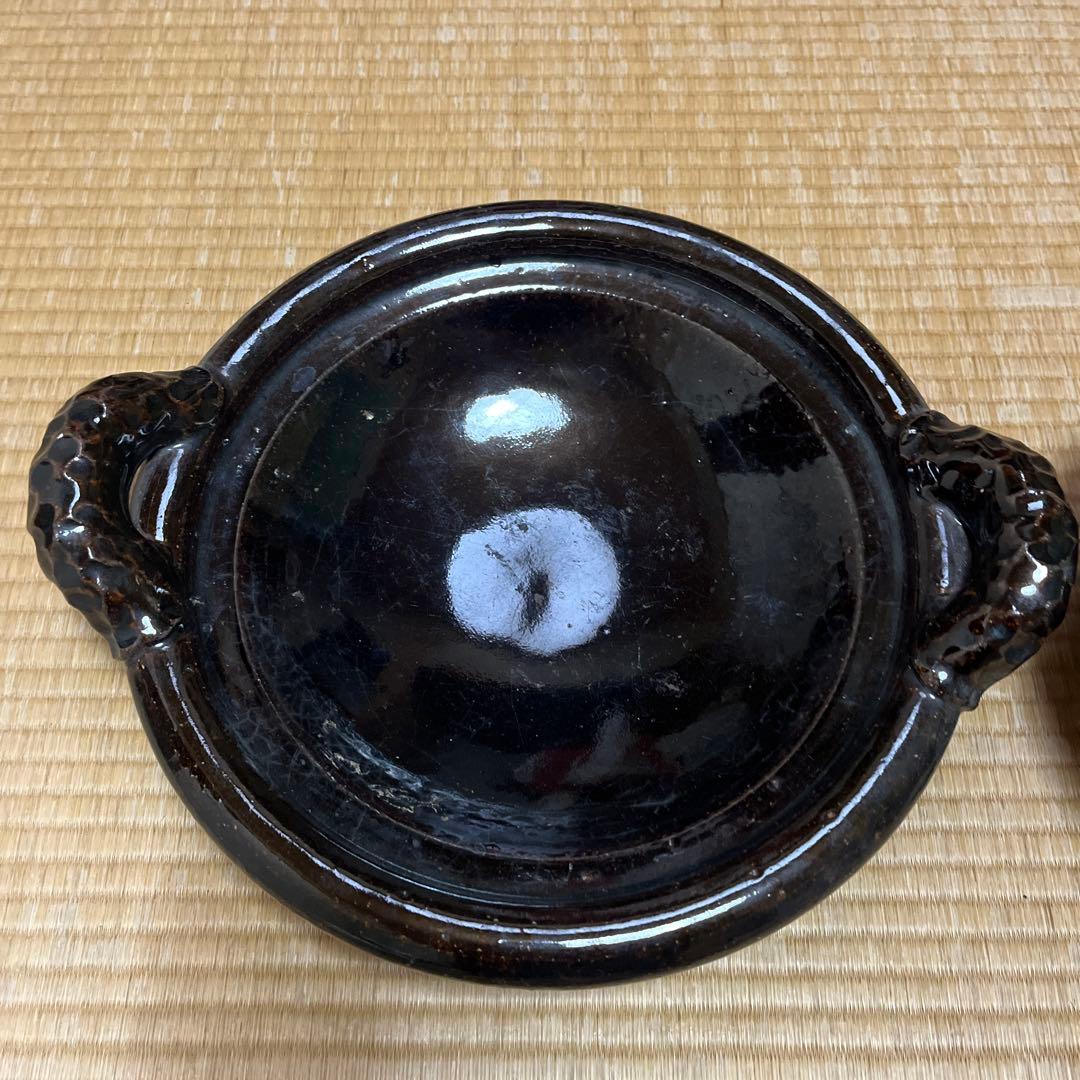 土楽釜　黒鍋