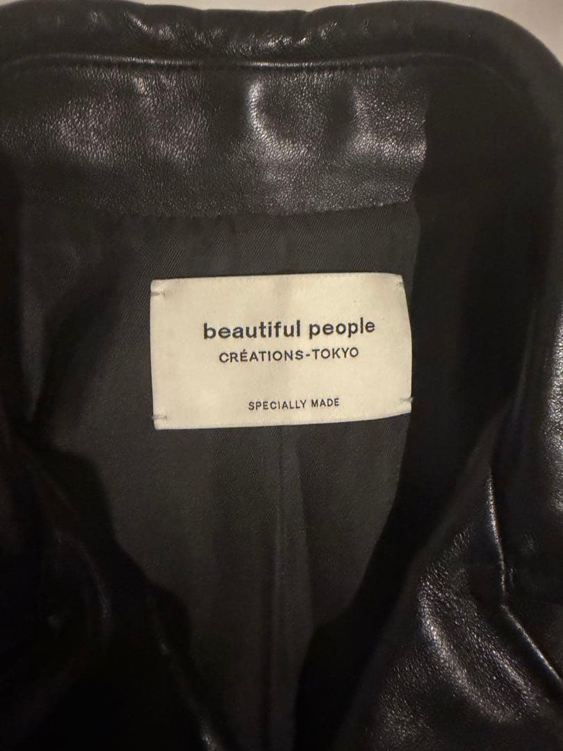 超美品【beautiful people 】ライダースジャケット150