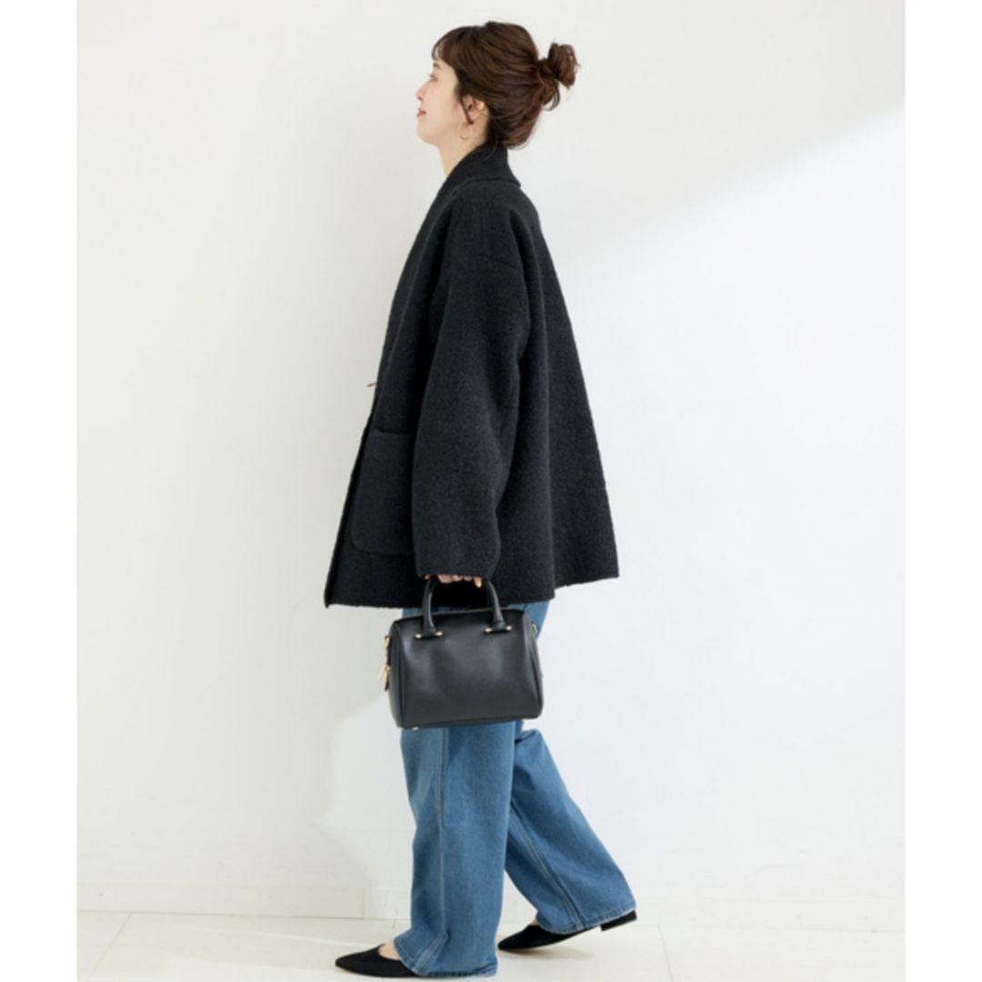 人気完売品　ベーセーストック ブークレージャージ着流しコート　極美品　現行　黒