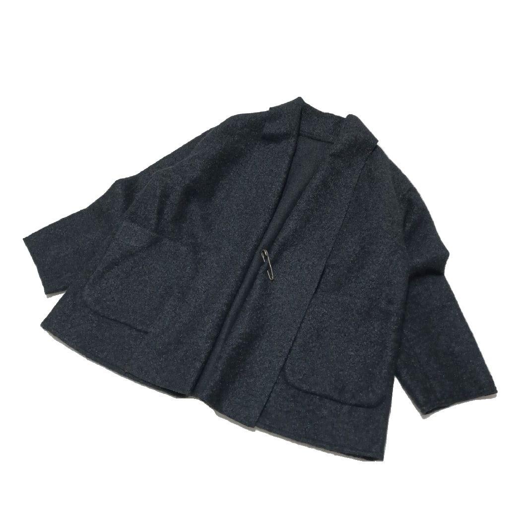 人気完売品　ベーセーストック ブークレージャージ着流しコート　極美品　現行　黒