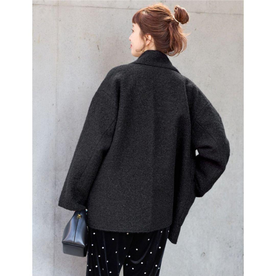 人気完売品　ベーセーストック ブークレージャージ着流しコート　極美品　現行　黒