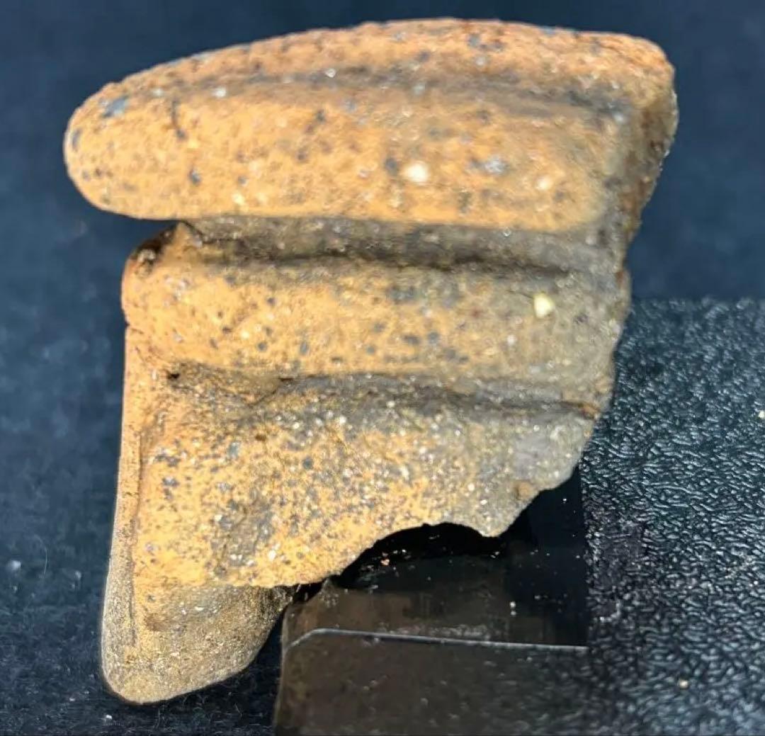 縄文土器　獣面把手と縄文土器底部