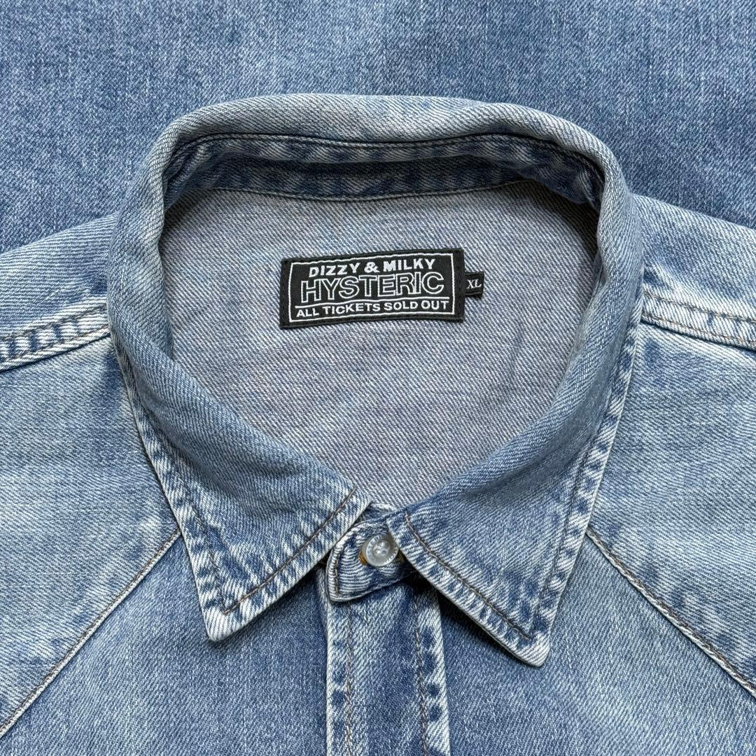 ヒステリックグラマー SUNSET STRIP 刺繍 ウエスタン デニム シャツ