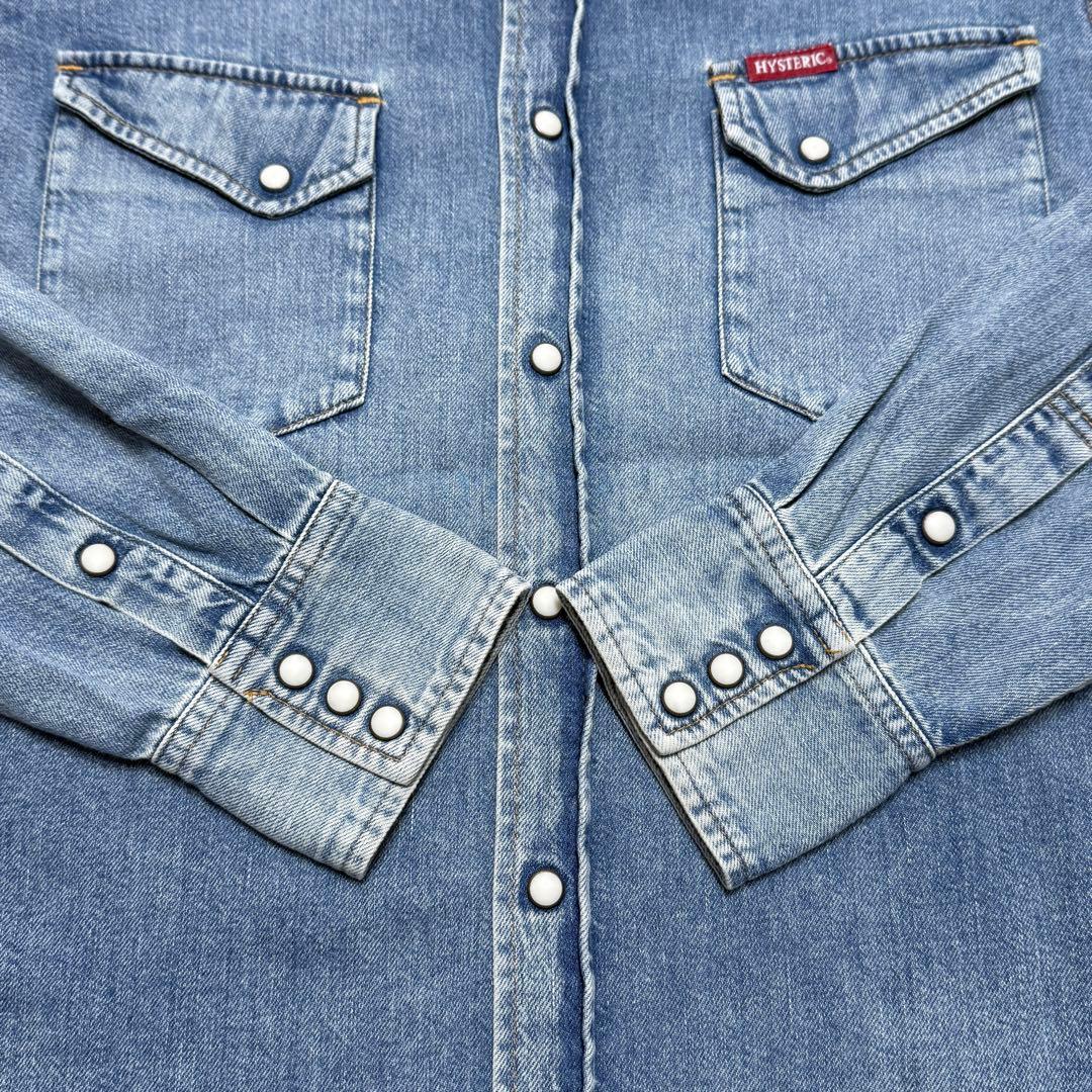 ヒステリックグラマー SUNSET STRIP 刺繍 ウエスタン デニム シャツ