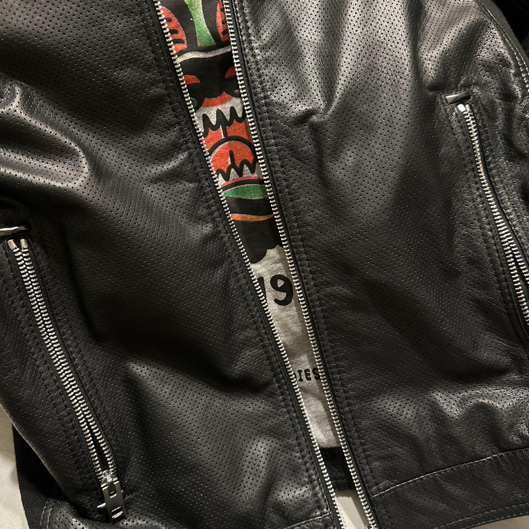 ディーゼル 羊革 ラムレザージャケット シングル ライダース DIESEL