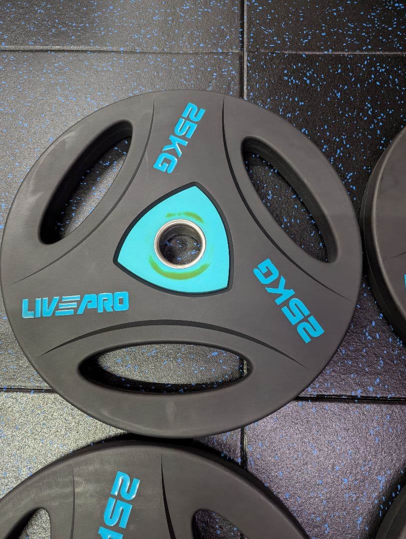 LIVE PRO　ウレタンオリンピックプレート　50mm　25kg　1枚　①