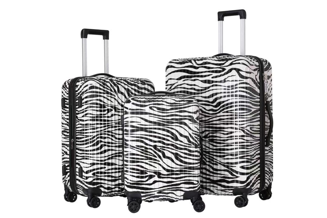 キャリーケース　スーツケース　新品　容量アップ　ゼブラ柄　アニマル柄　Lサイズ