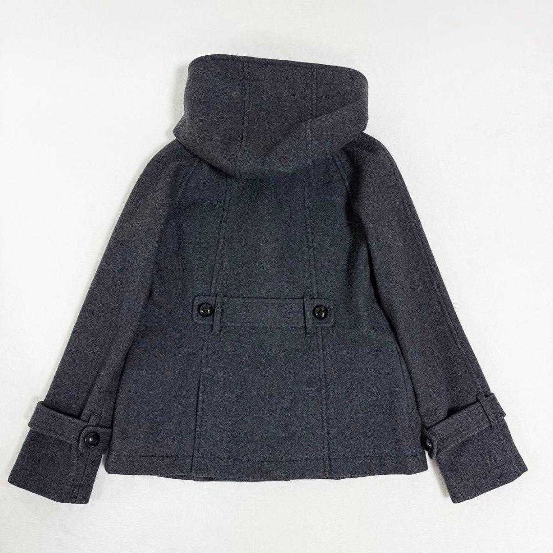 美品☆バーバリーブルーレーベル ダッフルコート チャコールグレー ノバチェック