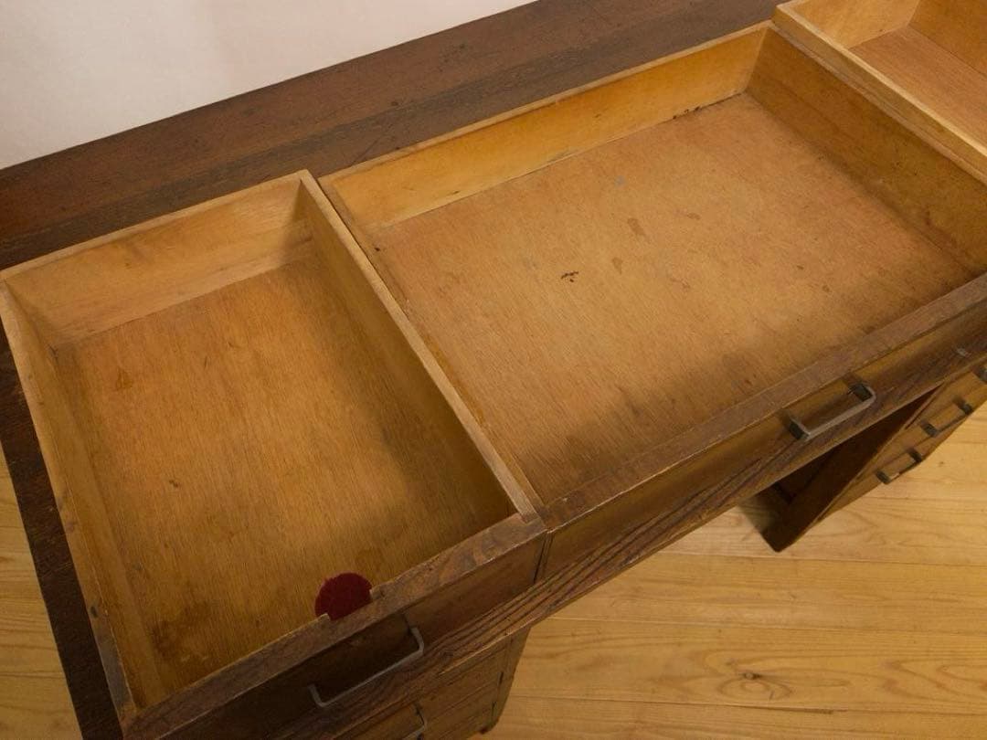 机　デスク　作業机　大きめ　古道具　古家具　ビンテージ　アンティーク　レトロ