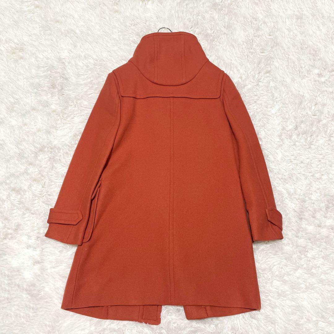 BRAHMIN 新品　フード風オレンジダッフルコート　38サイズ