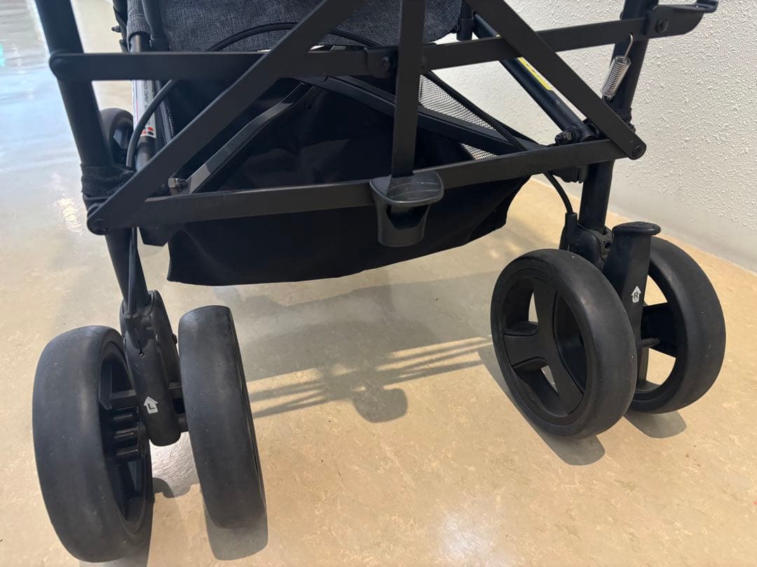 【美品】日本育児 DUO シティHOP 2 キンダーワゴン　二人乗りベビーカー