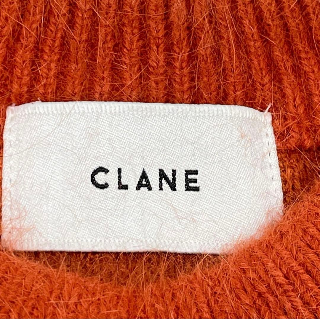 CLANE オレンジ アンゴラニットセーター