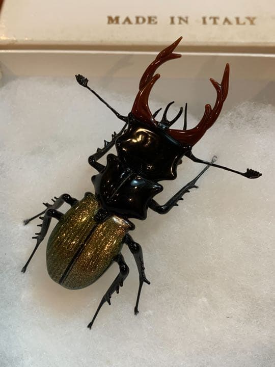 ベネチアンガラス　巨匠ヴィットリオ・コスタンティーニ　クワガタ