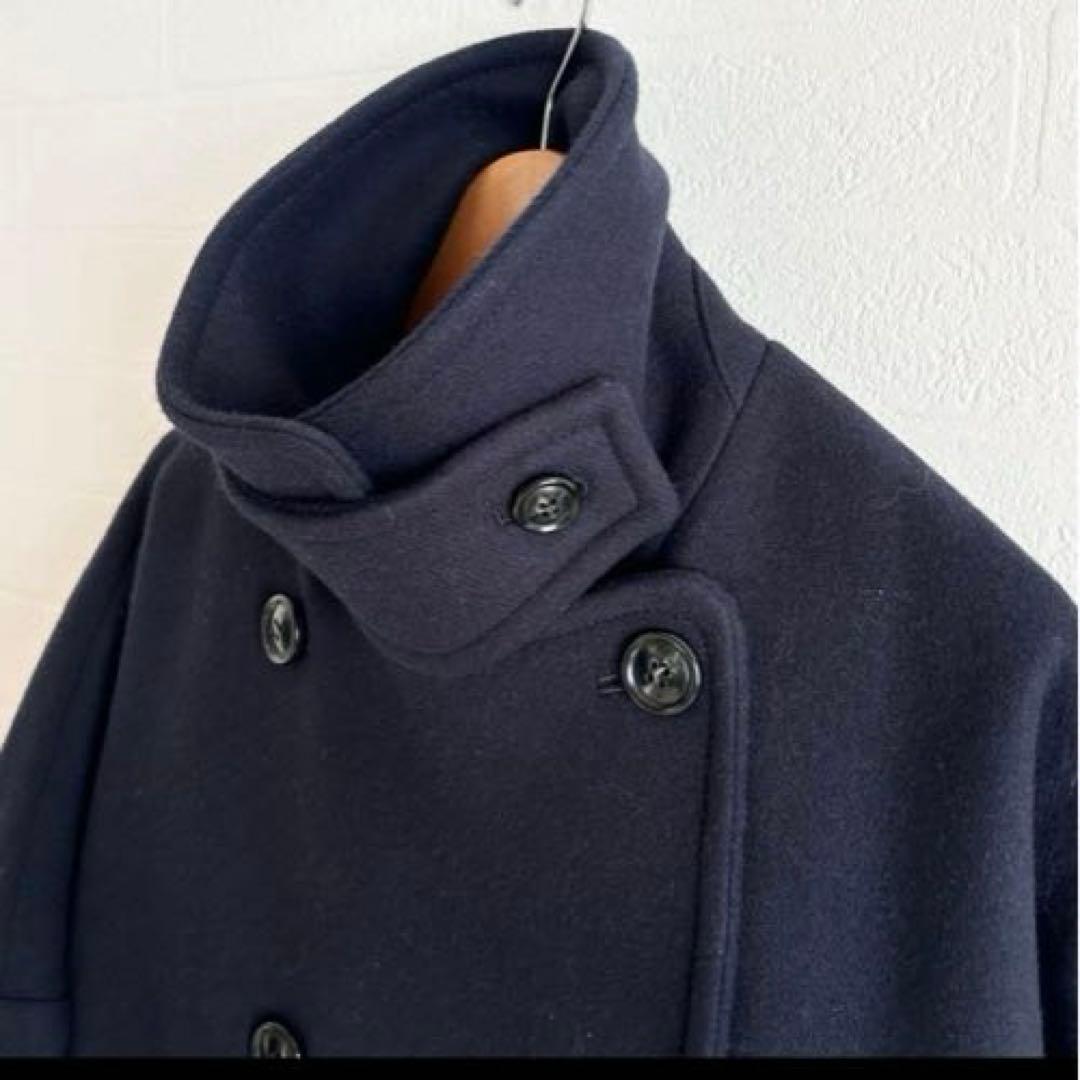 ［美品］2023AW⭐︎FRAMeWORK　ロングPコート　ネイビー