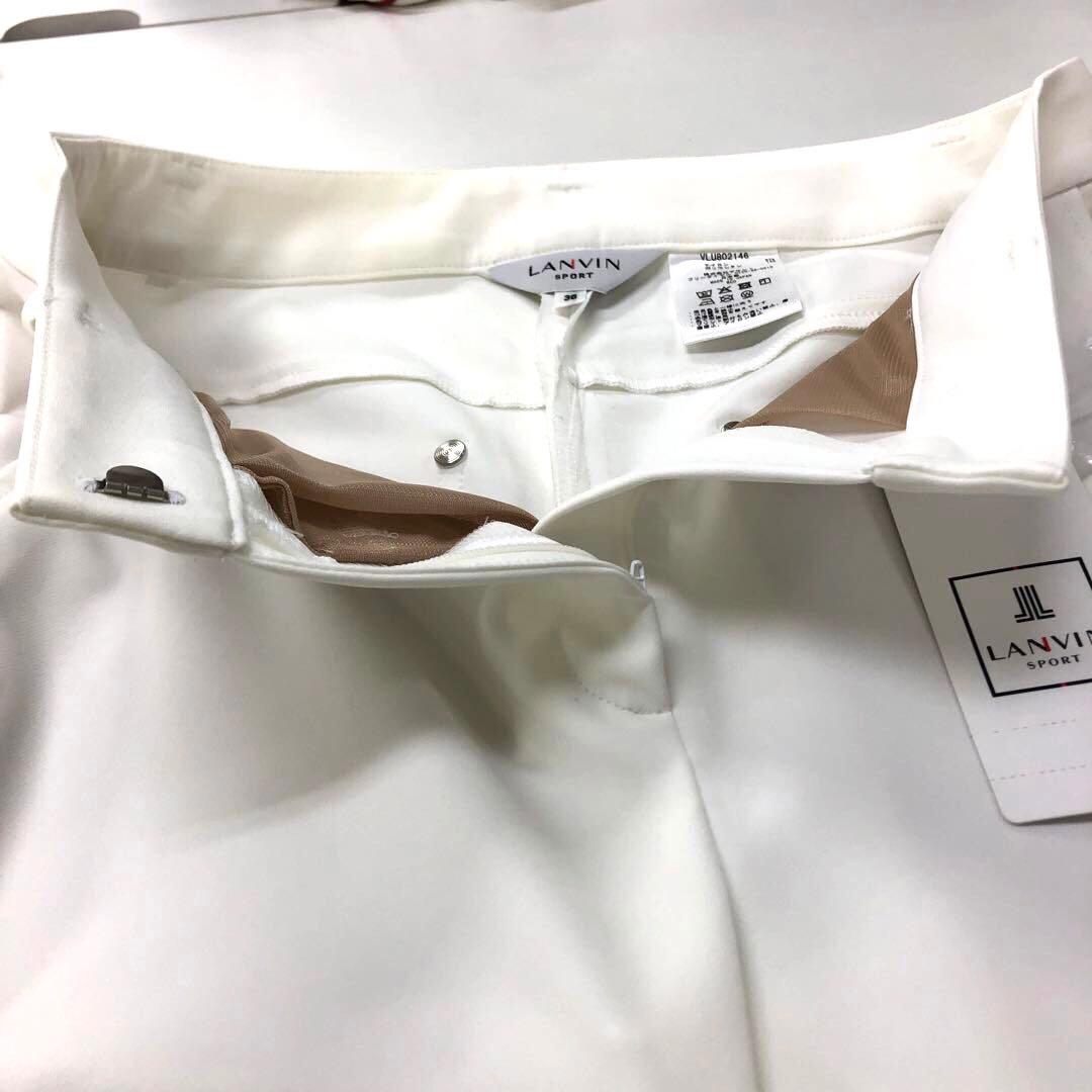 ランバンスポール　新品タグ付　ホワイト　スリムフィット　ゴルフパンツ　ローライズ