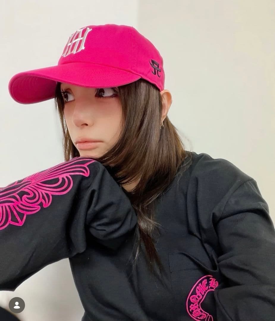 クロムハーツ ロンt フローラル クロス ピンク パーカー 長袖 ホースシュー