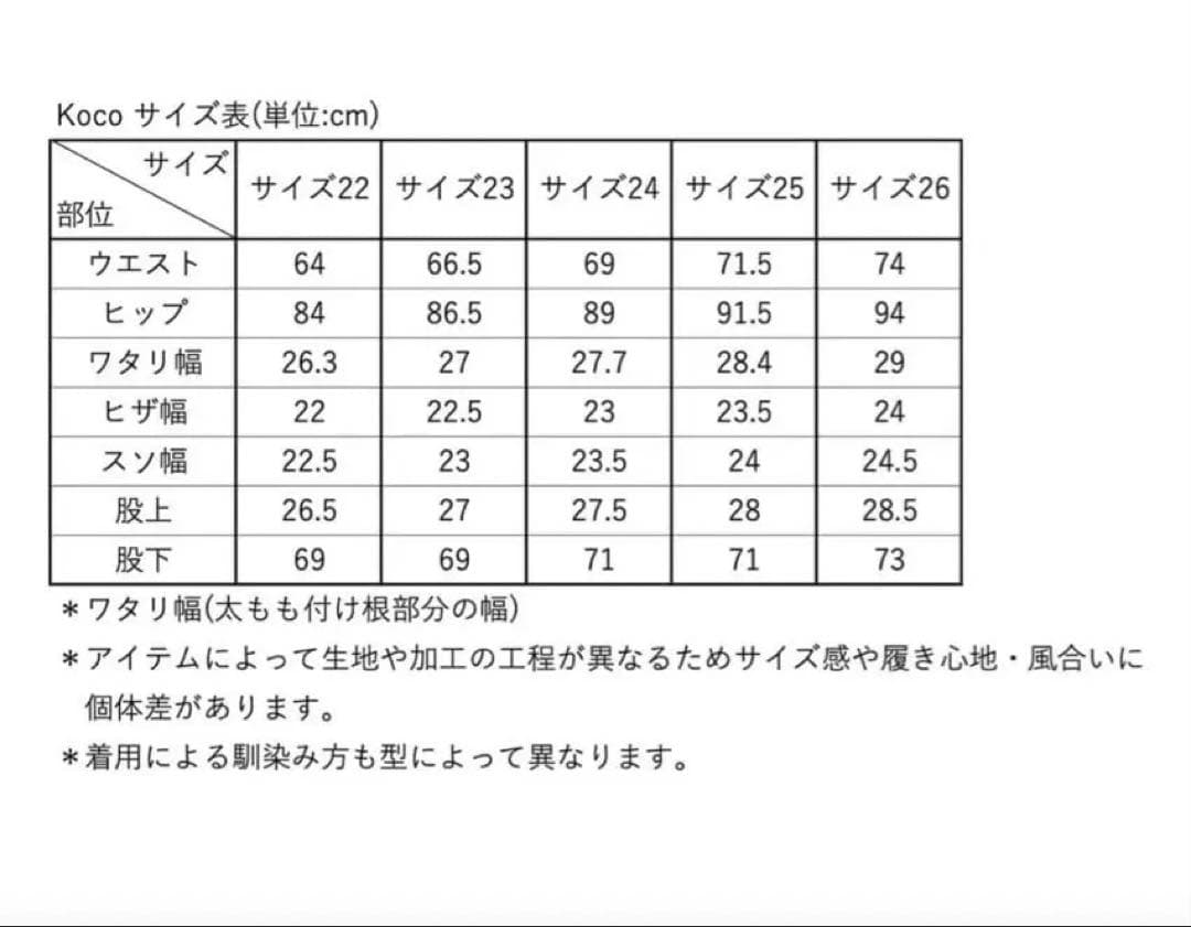 パンツ SHISHIKUI JEANS Koco / INDIGO 24