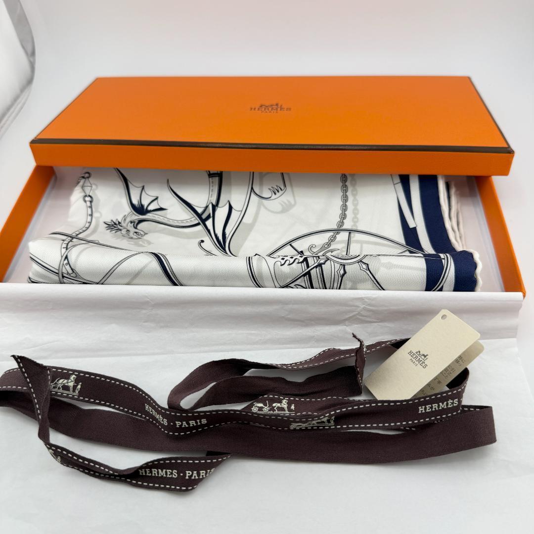 ✨美品✨ HERMES エルメス カレ45 ヴォワチュール・アン・エキリーブル
