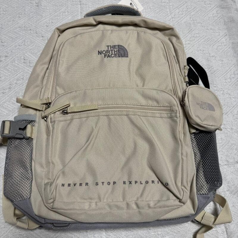 送料無料 ザノースフェイス DUAL POCKET BACKPACK クリーム