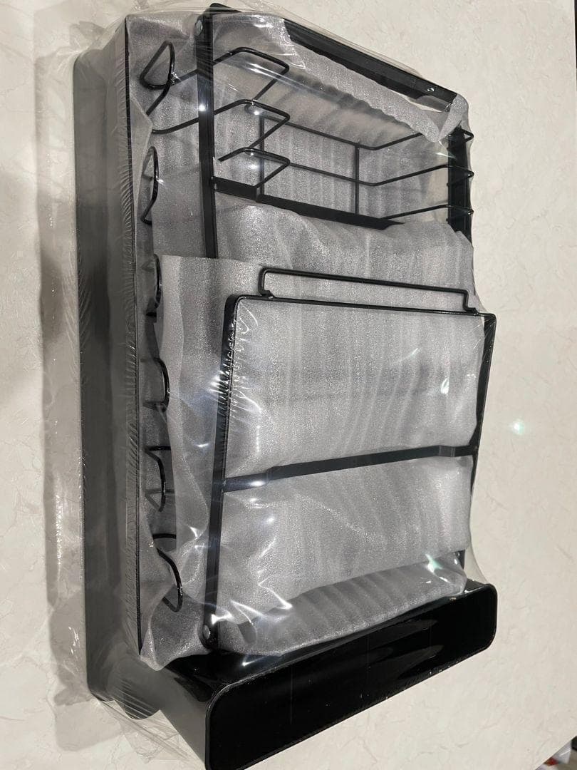 ☆水切りラック☆2段☆ブラック☆整理☆食器☆水切りかご☆水切り☆料理☆キッチン☆