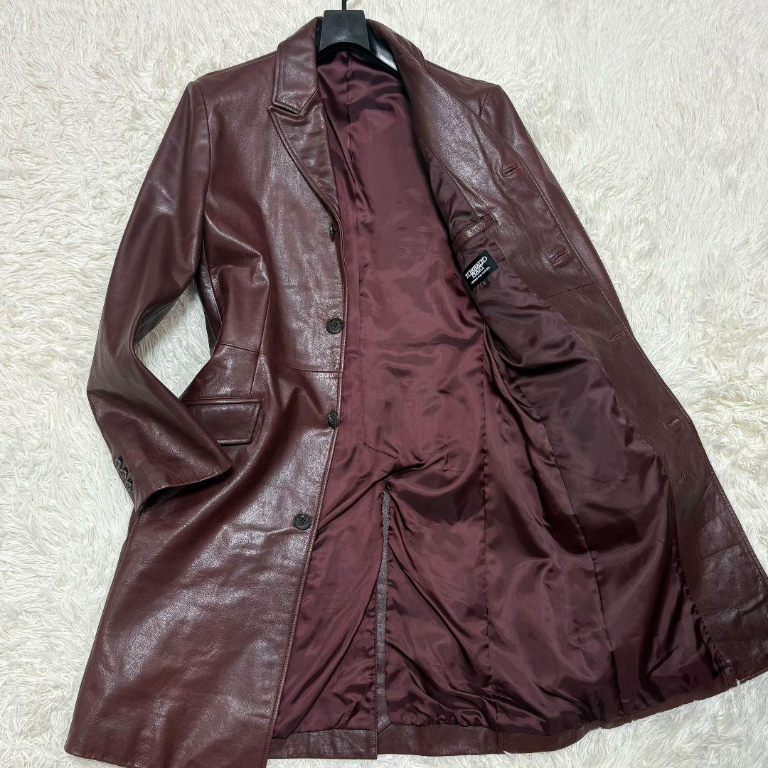極美品✨ Lサイズ トルネードマート 牛革 チェスターコート 希少 ボルドー