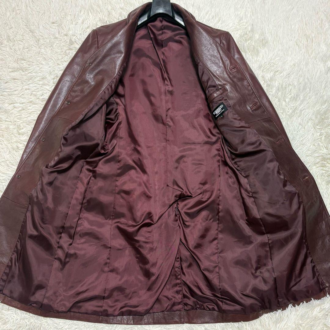 極美品✨ Lサイズ トルネードマート 牛革 チェスターコート 希少 ボルドー