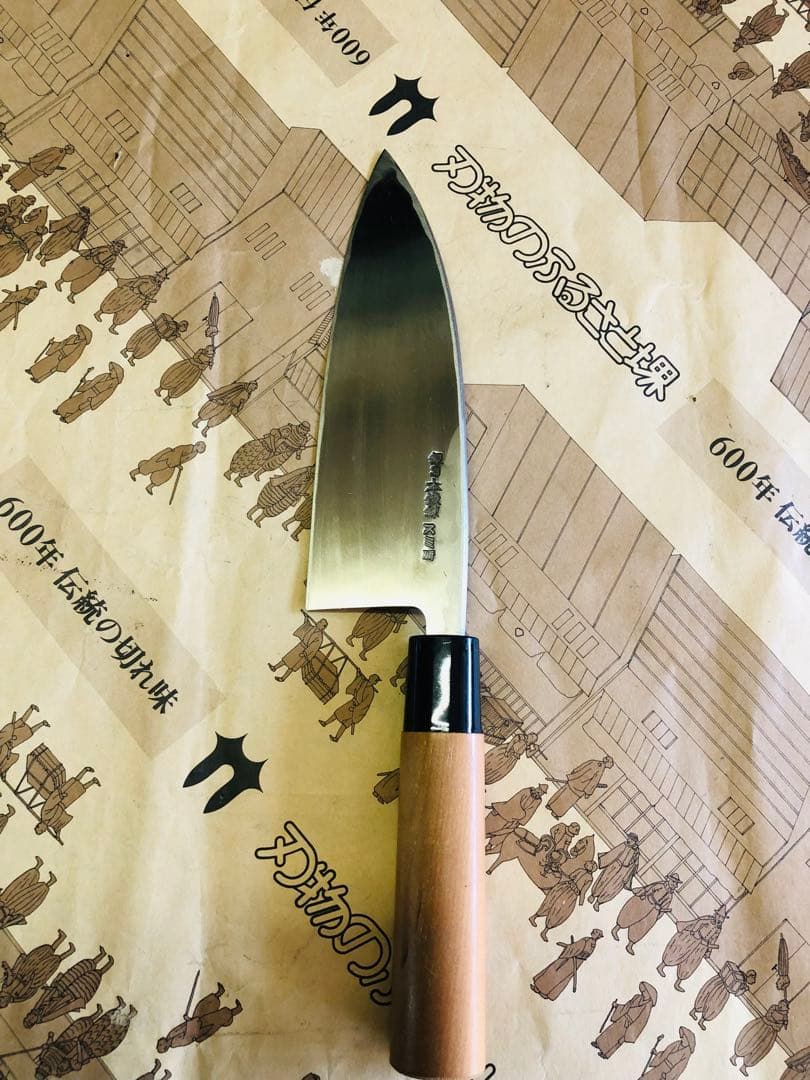 <新品>堺打刃物　銀3出刃包丁　5.5寸 165mm