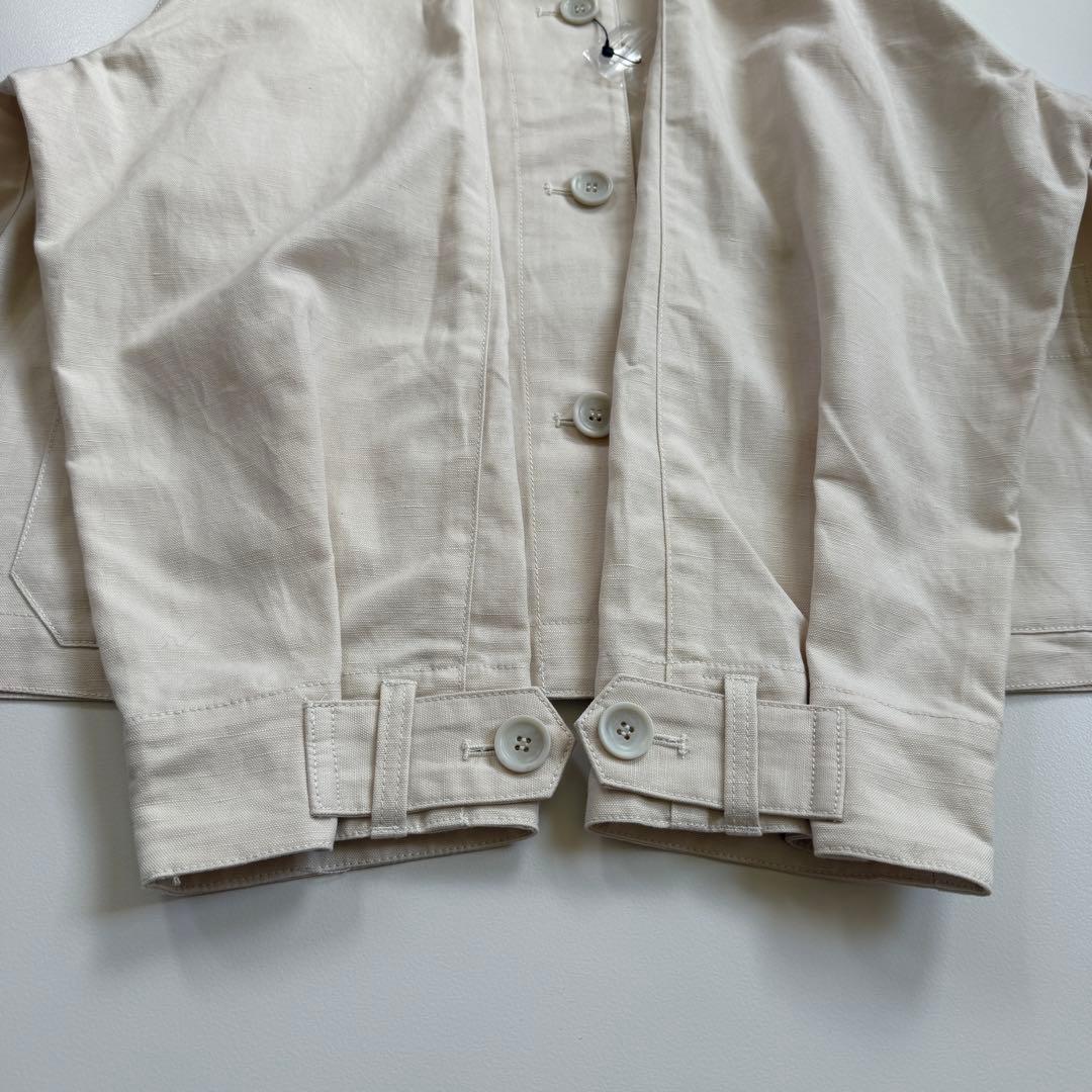 新品 北欧暮らしの道具店「これさえあればの1枚に」 こだわり襟のショート丈コート