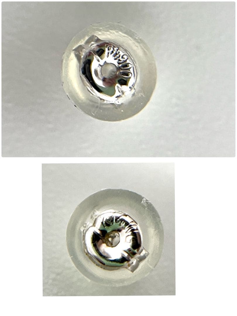 プラチナ　ルビーダイヤピアス Pt900 フラワーモチーフ