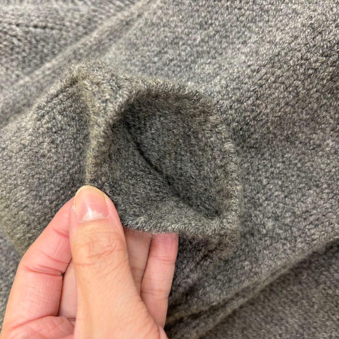 Hermes エルメス カシミヤ タートルネック ニット セーター グレー