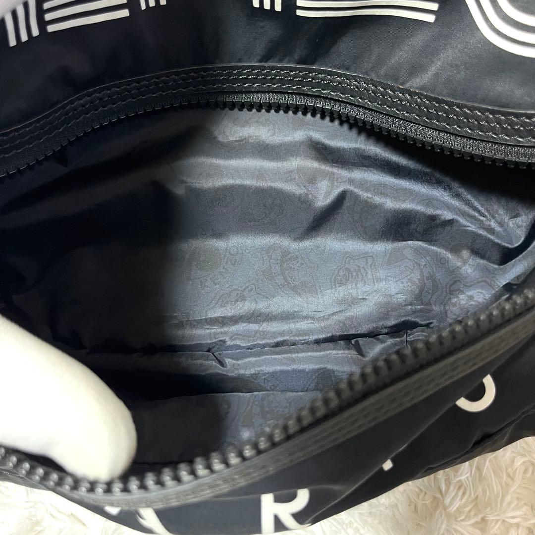 ✨入手困難✨ケンゾー KENZO ボディバッグ ウエストポーチ 黒 シルバー金具