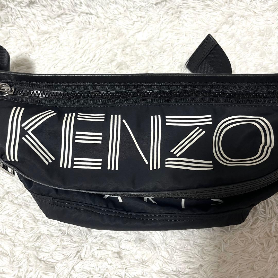 ✨入手困難✨ケンゾー KENZO ボディバッグ ウエストポーチ 黒 シルバー金具