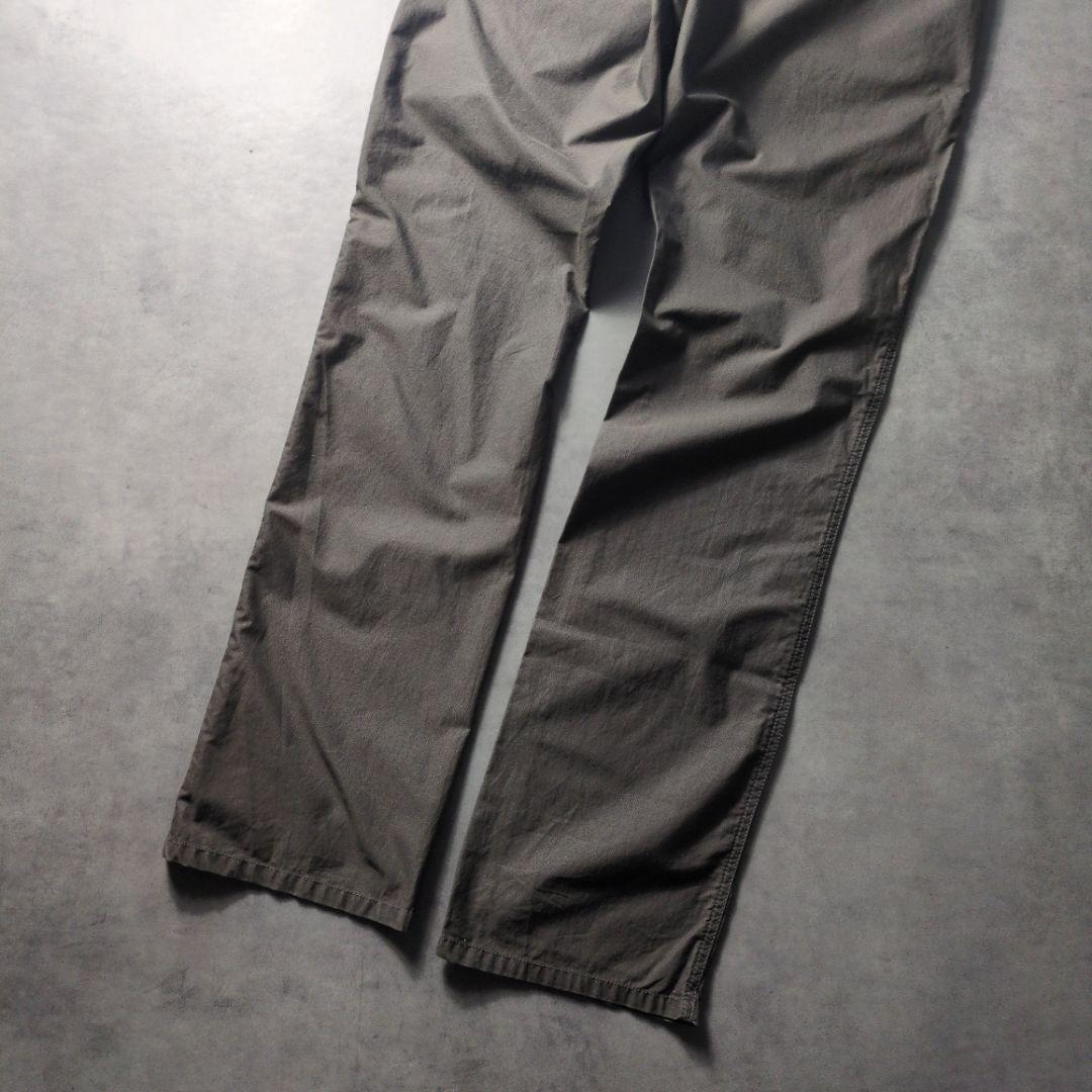 未使用 GIORGIO ARMANI コットン トラウザー パンツ 黒タグ