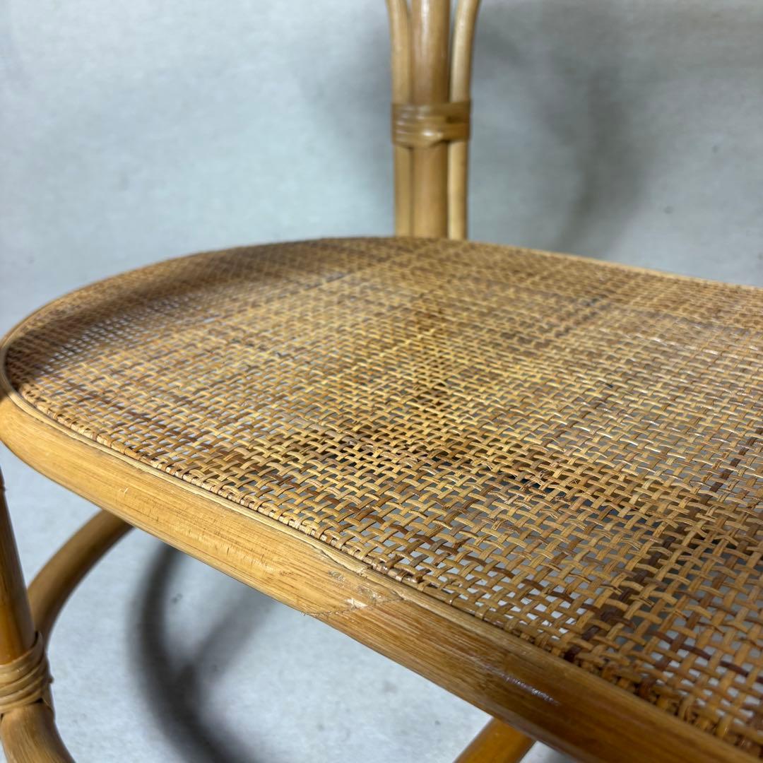 ラタン 籐 テーブル センターテーブル ローテーブル 円形 丸テーブル ガラス